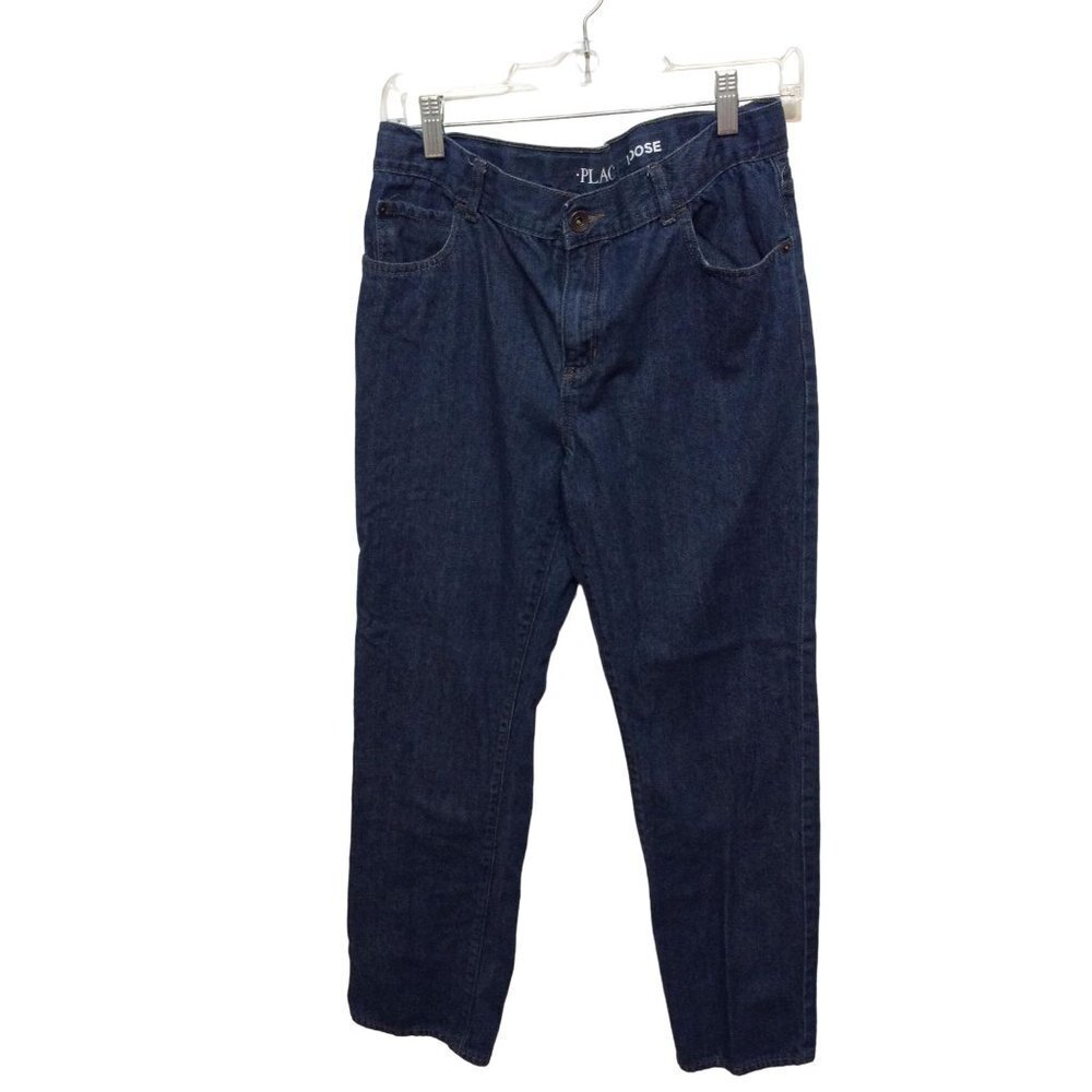 CHILDRES Place Girls Loose Jeans Size 18 Blue Dark Wash Straight Cut SkuN